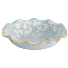 Load image into Gallery viewer, Chinoiserie Dreams Scalloped Bowls with 22K Gold Accent