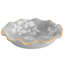Load image into Gallery viewer, Chinoiserie Dreams Scalloped Bowls with 22K Gold Accent