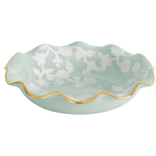 Load image into Gallery viewer, Chinoiserie Dreams Scalloped Bowls with 22K Gold Accent