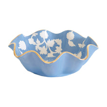 Load image into Gallery viewer, Chinoiserie Dreams Scalloped Bowls with 22K Gold Accent