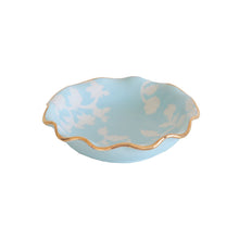 Load image into Gallery viewer, Chinoiserie Dreams Scalloped Bowls with 22K Gold Accent