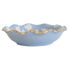 Load image into Gallery viewer, Chinoiserie Dreams Scalloped Bowls with 22K Gold Accent