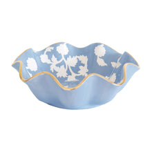 Load image into Gallery viewer, Chinoiserie Dreams Scalloped Bowls with 22K Gold Accent