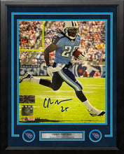 Load image into Gallery viewer, Chris Johnson in Action Tennessee Titans Autographed 16" x 20" Framed Football Photo