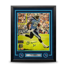 Load image into Gallery viewer, Chris Johnson in Action Tennessee Titans Autographed 16" x 20" Framed Football Photo