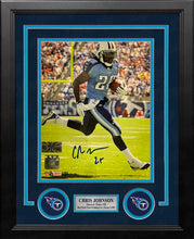 Load image into Gallery viewer, Chris Johnson in Action Tennessee Titans Autographed 8" x 10" Framed Football Photo