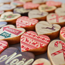 Load image into Gallery viewer, Christmas Hearts :: Engraved Sets