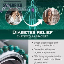 Load image into Gallery viewer, Chrysocolla Diabetes Support Crystal Bracelet