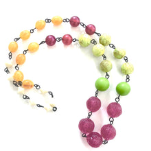 Load image into Gallery viewer, Raspberry &amp; Citrus Lime Carmen Necklace