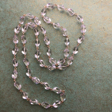 Load image into Gallery viewer, Crystal Clear Sliding Diamond &amp; Gold Chain Rope Necklace
