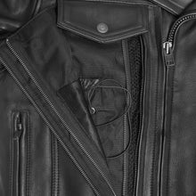 Load image into Gallery viewer, ShadowRider - Men's Leather Motorcycle Jacket