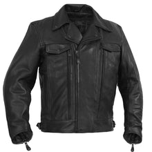 Load image into Gallery viewer, ShadowRider - Men's Leather Motorcycle Jacket