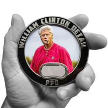 Load image into Gallery viewer, EL12-014 Bill Clinton not so Secret Service Cigar Presidential Protective Detail Challenge Coin