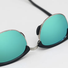 Load image into Gallery viewer, The Masters – Mirrored Aqua Clubmaster Sunglasses