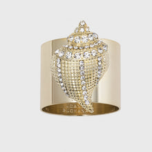 Load image into Gallery viewer, Sparkle shell napkin rings, set of two