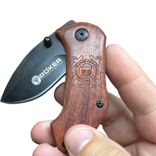 Load image into Gallery viewer, GL2-019 Tactical Frame Lock tool with pocket clip Coast Guard USCG Coastie SEMPER PARATUS Tactical Knife with Razor Sharp Blade