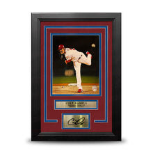 Load image into Gallery viewer, Cole Hamels 2008 World Series Philadelphia Phillies 8" x 10" Framed Photo with Engraved Autograph