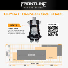 Load image into Gallery viewer, Frontline 110CTB Combat Lite Full Body Harness all Aluminum Hardware and Suspension Trauma Straps S