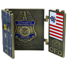 Load image into Gallery viewer, EL5-013 CBP CET Anti-Terrorism Contraband Enforcement Team CET A-TCET Field Ops Challenge Coin Port of Entry Seaport Airport