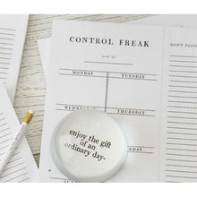 Load image into Gallery viewer, Control Freak Weekly List Notepad | 8.5" x 11" Desk Planner