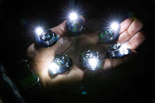 Load image into Gallery viewer, BUTTON LAMP Adhesive LEDs Light Package - Lightweight, Ultra Small, Ultra Bright LED Utility Lights