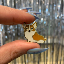 Load image into Gallery viewer, Corgi Wigglebutts Make Me Nuts Enamel Pin On Gift Card