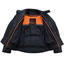 Load image into Gallery viewer, Men's Premium Vented Motorcycle Jacket – Side Laces
