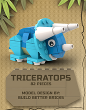 Load image into Gallery viewer, Triceratops - Custom Dinosaur Set made using LEGO parts - B3 Customs