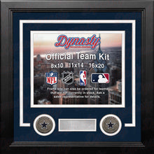Load image into Gallery viewer, Dallas Cowboys Custom NFL Football 11x14 Picture Frame Kit (Multiple Colors)