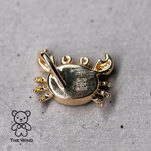 Load image into Gallery viewer, Crab Australian Opal &amp; Diamond Eyes Pendant Necklace 14K Yellow Gold