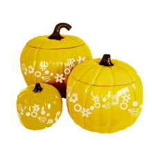 Load image into Gallery viewer, Crazy Daisy Pumpkin Jars in Dandy Yellow