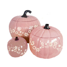 Load image into Gallery viewer, Crazy Daisy Pumpkin Jars in Pink Cadillac