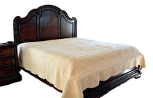 Load image into Gallery viewer, Tache Super Soft Cream Scalloped Good Vibration Quilted Fleece Bedspread Set (DXJ109041-3)