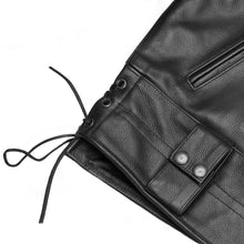 Load image into Gallery viewer, Iron Warrior Men’s Leather Motorcycle Jacket