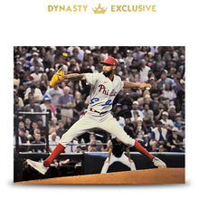 Load image into Gallery viewer, Cristopher Sanchez in Action Autographed Philadelphia Phillies 11" x 14" Baseball Photo