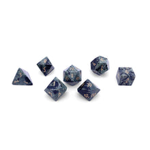 Load image into Gallery viewer, Crocodile Jasper - 7 Piece RPG Set Gemstone Dice