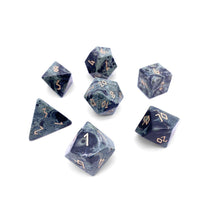 Load image into Gallery viewer, Crocodile Jasper - 7 Piece RPG Set Gemstone Dice