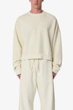 Load image into Gallery viewer, Cropped Crewneck - Off White
