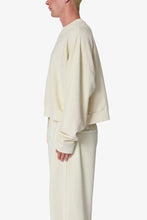 Load image into Gallery viewer, Cropped Crewneck - Off White