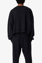 Load image into Gallery viewer, Cropped Crewneck - Washed Black