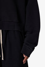 Load image into Gallery viewer, Cropped Crewneck - Washed Black