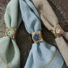 Load image into Gallery viewer, Crystal quartz napkin rings, grey, set of two