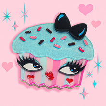 Load image into Gallery viewer, Cupcake Cutie Brooch by Miss Fluff x Lipstick &amp; Chrome