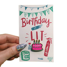 Load image into Gallery viewer, Cute Enamel Pins on Gift Cards - 40+ Options!