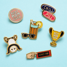 Load image into Gallery viewer, Cute Enamel Pins on Gift Cards - 40+ Options!