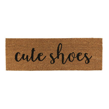 Load image into Gallery viewer, Cute Shoes Coir Door Mat | Welcome Outdoor Indoor Rug | 30" x 10"