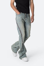 Load image into Gallery viewer, D519 Zipper Flare Denim - Vintage Blue