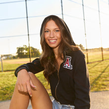 Load image into Gallery viewer, University of Arizona Waffle Knit Zip Up Hoodie