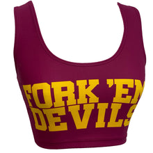 Load image into Gallery viewer, Arizona State ASU Fork 'Em Crop Tank Top