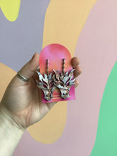 Load image into Gallery viewer, Fierce Dragon Acrylic Earrings